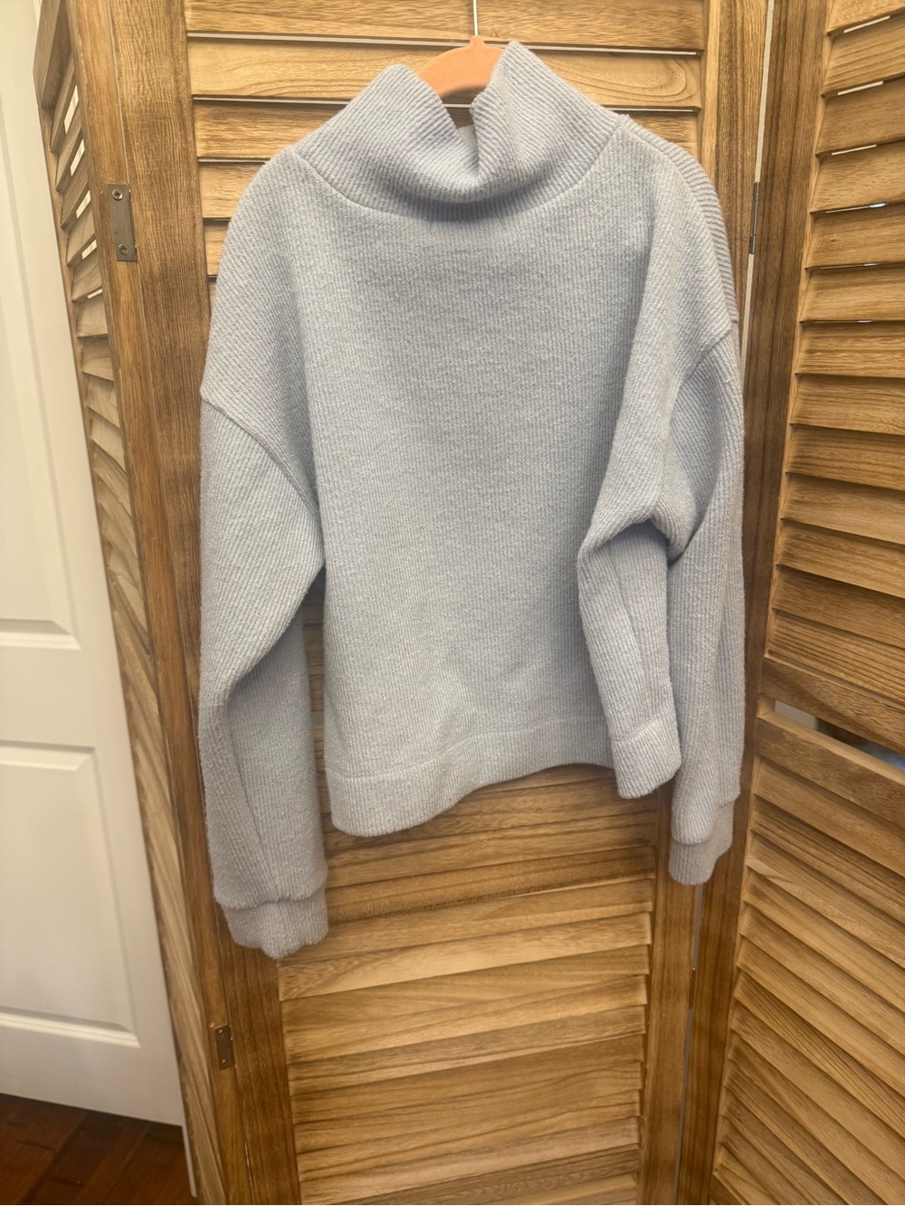 GB girls Light Blue Turtleneck Knit Sweater Jacket